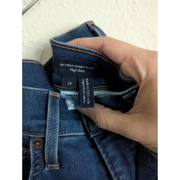 Veronica Beard Beverly jeans size 28 high-rise skinny flare denim $298 - Picture 6 of 8